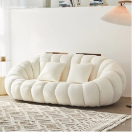 Sofa, small unit, light luxury living room, modern..