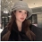 Curled edge wool top hat for women in winter, high-end and fashionable gold hat, big head circumference to show face, small fisherman hat, basin hat
