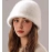 Female winter big head circumference real rabbit fur plush hat autumn winter basin hat covers face and highlights face small bucket fisherman hat