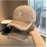 Winter baseball cap, women's Korean version embroidered letter duckbill cap, looks good on the face, small plush, warm and versatile hat, lamb wool