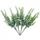 4pcs(28 Forks) Artificial Green Eucalyptus Plant for Wedding Decoration, Silver Dollar Eucalyptus for Party Decorations, Garden, Home, Office, Indoor Outdoor Decoration