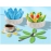 Succulent shaped silicone insulated coaster, dining mat, small basin storage, fashionable decoration, multi-color environmentally friendly silicone insulated mat