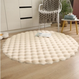 Cream style circular plush carpet, bubble velvet, ..