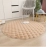 Cream style circular plush carpet, bubble velvet, rabbit fur, living room sofa, dressing room, floor mat, makeup chair, floor mat