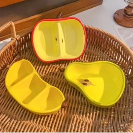 Cute fruit shaped ceramic plates, home dining tabl..