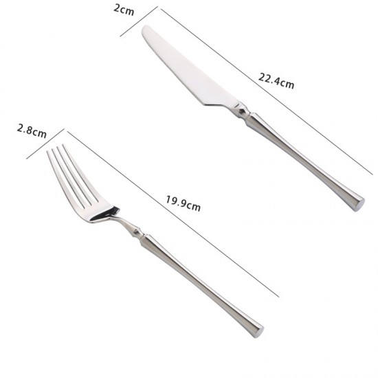 304 Stainless Steel Table Fork Knife Spoon Dinner Set Dinnerware  Sets