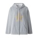 Hip Hop Zip Up Hoodie Vintage Star Patch Cotton Loose Sweatshirt Jacket Harajuku Gothic Long Sleeve Women Sweatshirt
