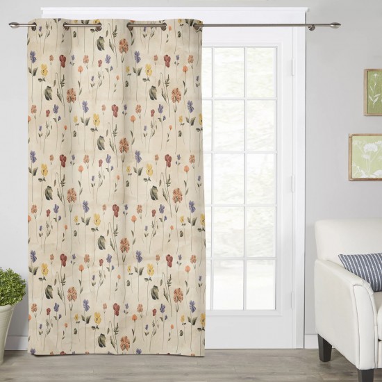 Retro Floral Tile Pattern Windows Curtains Living Room Bedroom Kitchen Curtains For Children Drapes
