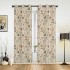 Retro Floral Tile Pattern Windows Curtains Living Room Bedroom Kitchen Curtains For Children Drapes